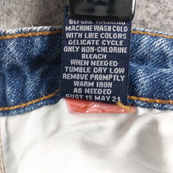 Vanilla Star 90s Boyfriend Jeans Women’s Size 17 High Rise Distressed Ripped Y2K - Picture 10 of 12